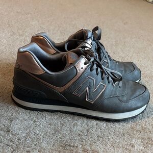 New Balance Womens Charcoal and Bronze Sneakers EUC. Size 9.5